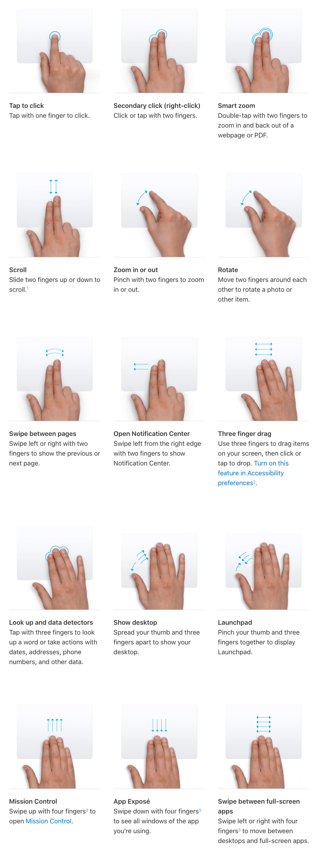 mac touchpad gestures for windows 10